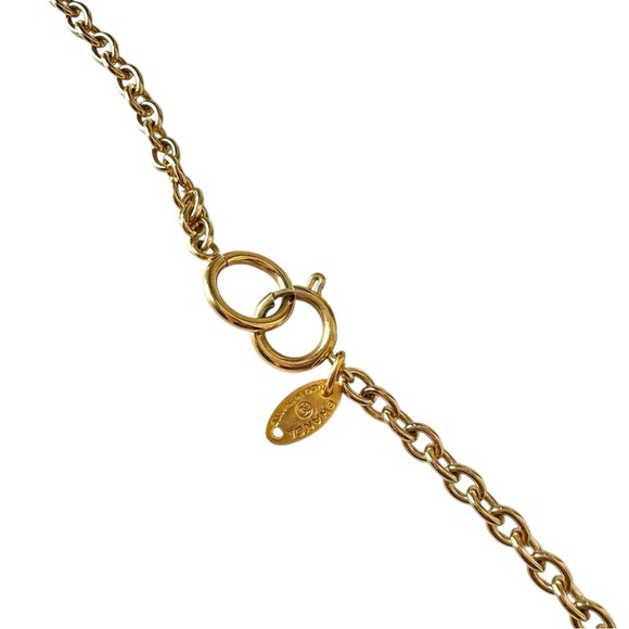 Chanel Cambon 31 Rue Vintage Two Sided Engraved Gold Dog Tag Chain Necklace - Picture 7 of 10